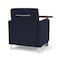 Lesro Siena Lounge Reception Guest Chair W/ Swivel Tablet, 27 in W 29.5 in L 32.5 in H SN1101 - alternate 3